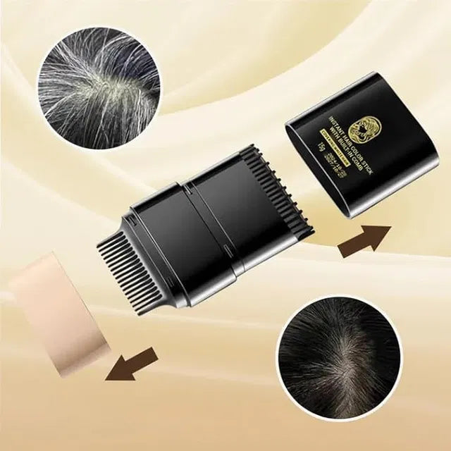 Instant Hair Dye Stick with Built-in Comb, Gray Hair Dye